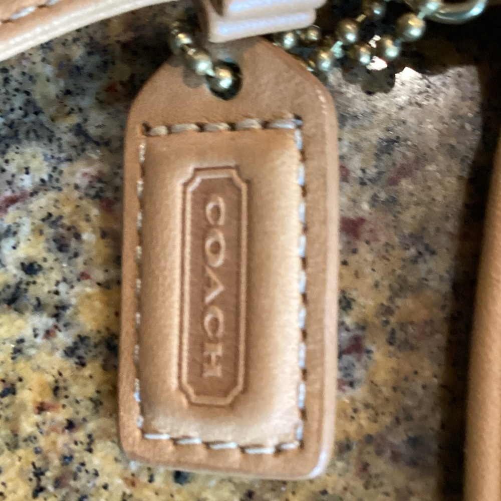 Coach Tan Leather Clutch with Gold Accents.
Great gift idea! - Picture 2 of 6